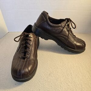 RJ Colt Men's Brown Leather Casual Comfort Oxford Shoes size 10.5